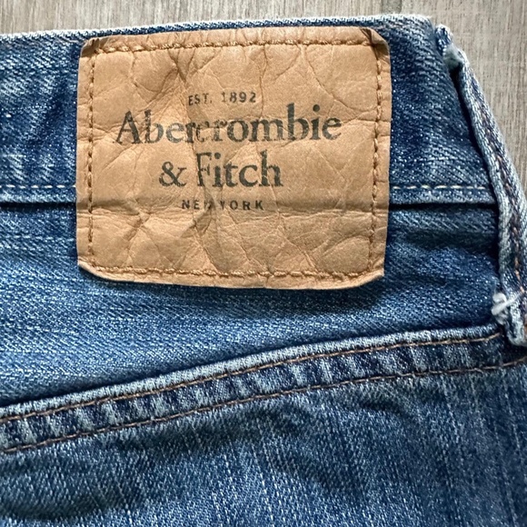 Abercrombie & Fitch Low Rise Slim Boot Button Fly Distressed Jeans Men's 28x30 - Picture 13 of 15